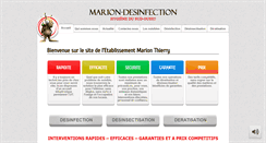 Desktop Screenshot of marion-desinfection.info