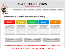 Tablet Screenshot of marion-desinfection.info